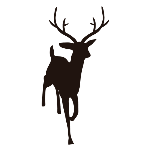 Reindeer silhouette walking 53 PNG Design