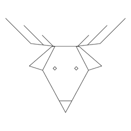 Icono de trazo de reno 73