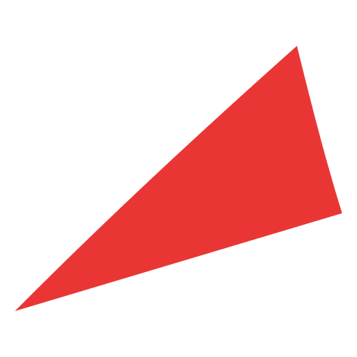 Flaches Symbol des rechtwinkligen Dreiecks 78 PNG-Design