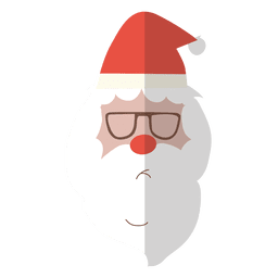 Santa claus head sunglasses 5 PNG Design
