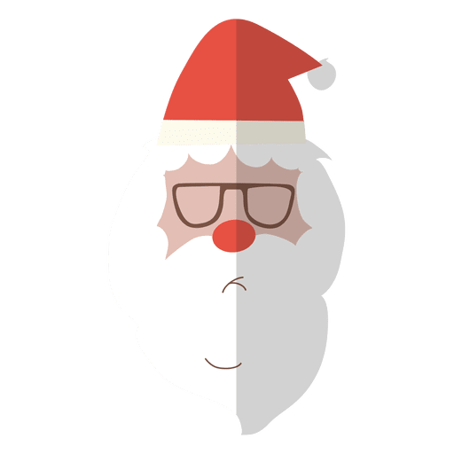 Santa claus head sunglasses 5 PNG Design
