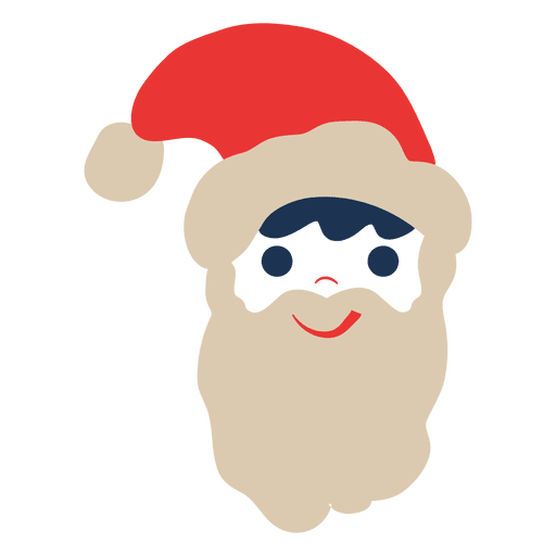 Ícone de cabeça plana de Papai Noel 72 Desenho PNG