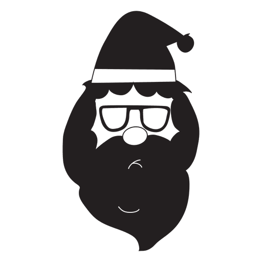 Weihnachtsmann Kopf Symbol 27 PNG-Design