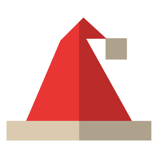 Icono plano de sombrero de santa 51 Diseño PNG