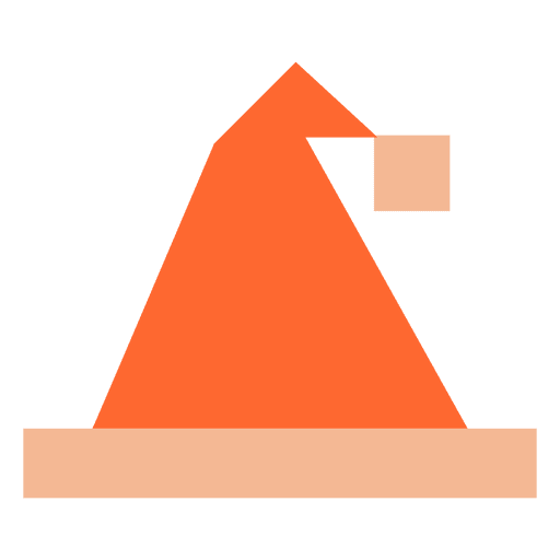 Icono plano de sombrero de santa 60