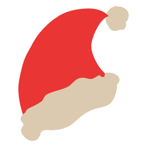 Flache Ikone der Weihnachtsm?tze 67 PNG-Design