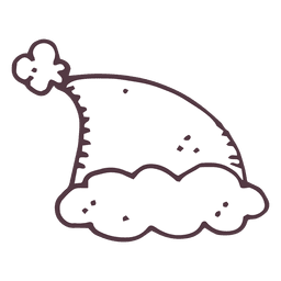Santa hat hand drawn icon 1 PNG Design