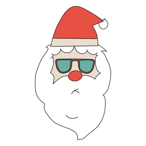 Download Santa Head Sunglasses Cartoon Icon 22 Transparent Png Svg Vector File PSD Mockup Templates