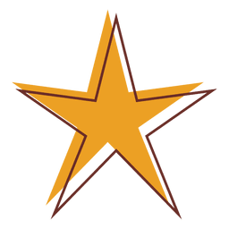 Sharp star cartoon 01 Diseño PNG