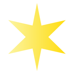 Sharp star cartoon 03 PNG Design
