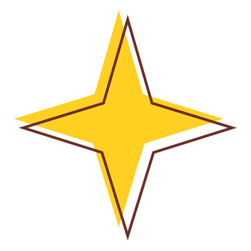 Icono de estrella afilada 05