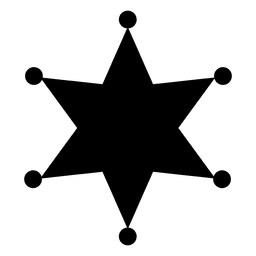 Sheriffsternschattenbild 01 PNG-Design