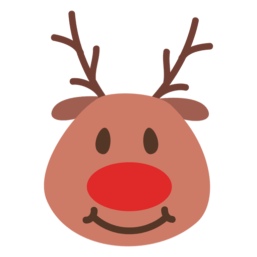 Smile Reindeer Face Emoticon 41 Transparent Png Svg Vector File