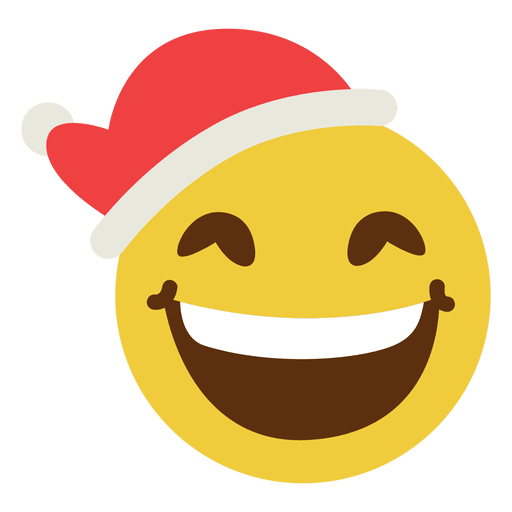 Smiling santa claus hat face emoticon 15 - Transparent PNG & SVG vector