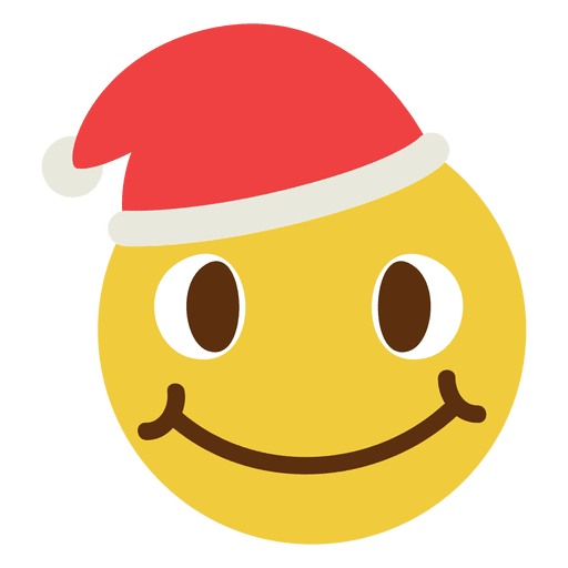 Emoticon sorridente de chap?u de Papai Noel 4