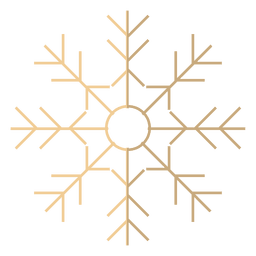 Ícone de desenho animado de floco de neve 16 Desenho PNG