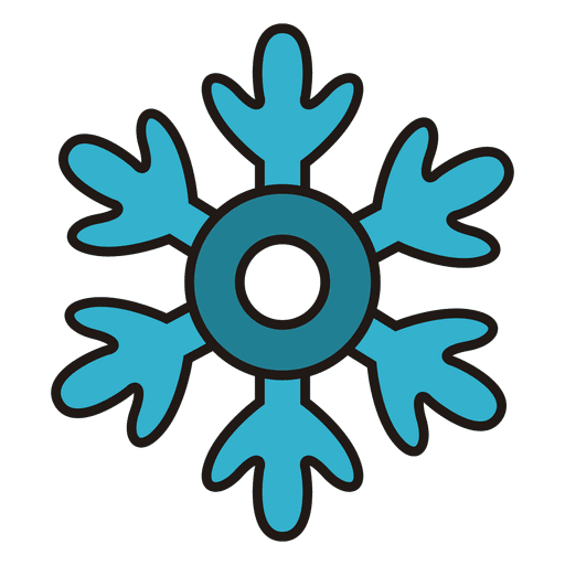 Schneeflocke Cartoon Symbol 30 PNG-Design