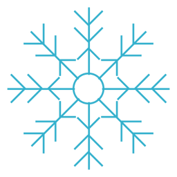 Icono plano de copo de nieve 70