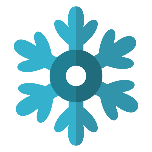 Schneeflocke flaches Symbol 5 PNG-Design