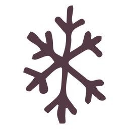Icono dibujado mano copo de nieve 24 Transparent PNG