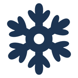 Icono de silueta de copo de nieve 63 Diseño PNG