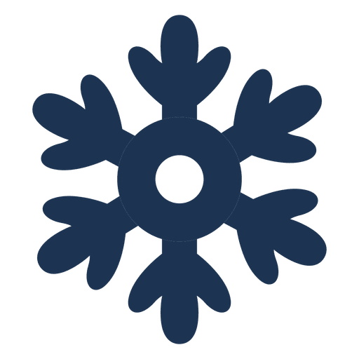 Icono de silueta de copo de nieve 63