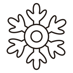 Snowflake stroke icon tempo de inverno snow.svg Desenho PNG