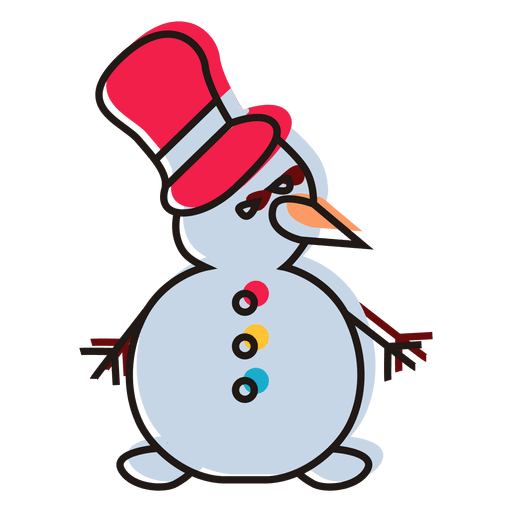 ?cone de desenho de boneco de neve 23