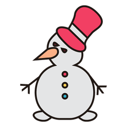 Diseño PNG Y SVG De Icono De Dibujos Animados De Muñeco De Nieve 35 Para Camisetas Diseño PNG Y SVG De Icono De Dibujos Animados De Muñeco De Nieve 35 Para Camisetas