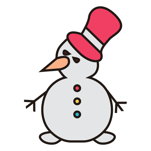 Snowman cartoon icon 35 PNG Design