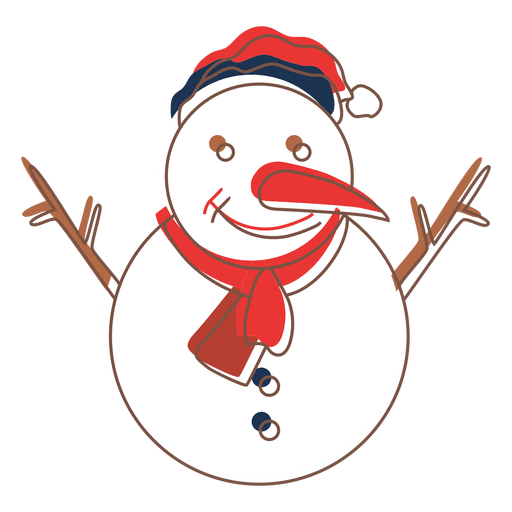Snowman cartoon icon 72 PNG Design