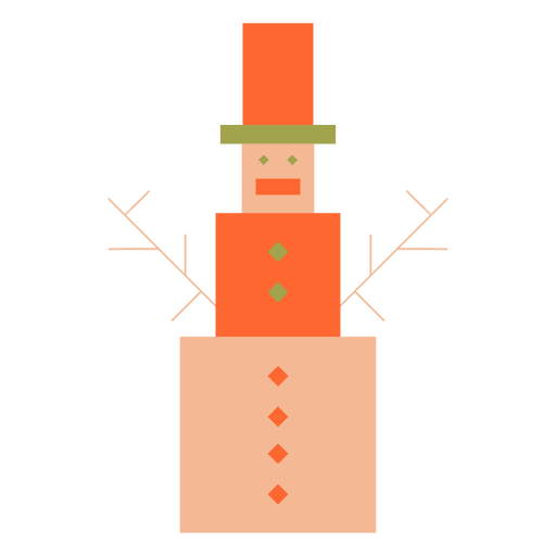 Snowman flat icon 57 PNG Design
