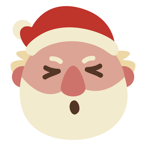 Schielauge Santa Claus Gesicht Emoticon 69 PNG-Design