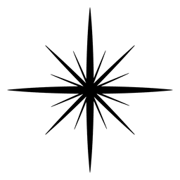 Star explosion silhouette icon 1 PNG Design