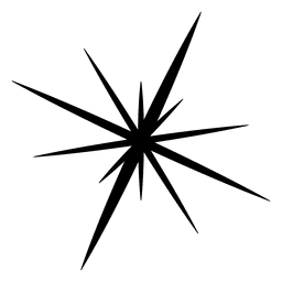Icono de silueta de explosión de estrella 10 Diseño PNG