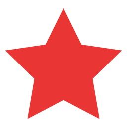 Star flat icon red 14 PNG Design Transparent PNG