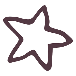 Icono de estrella dibujado a mano 11 Transparent PNG