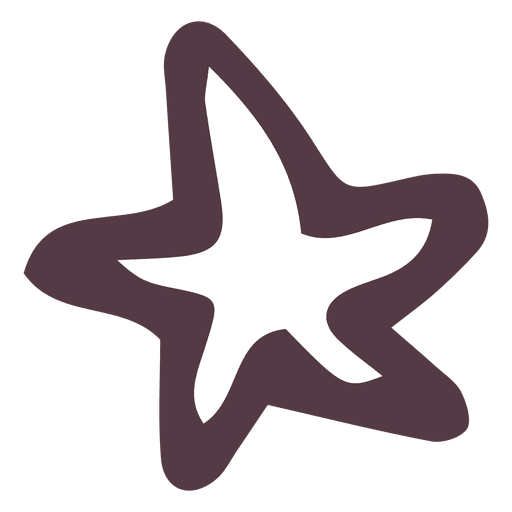 Icono de estrella dibujado a mano 41