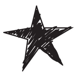 Ícone desenhado à mão de estrela 56 Transparent PNG