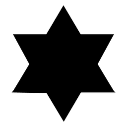 Silueta de estrella 10 Diseño PNG