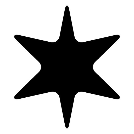 Sternschattenbild 6 PNG-Design