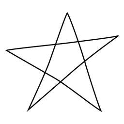 Star stroke icon 02 PNG Design