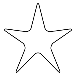 Ícone de traço de estrela 12 Desenho PNG