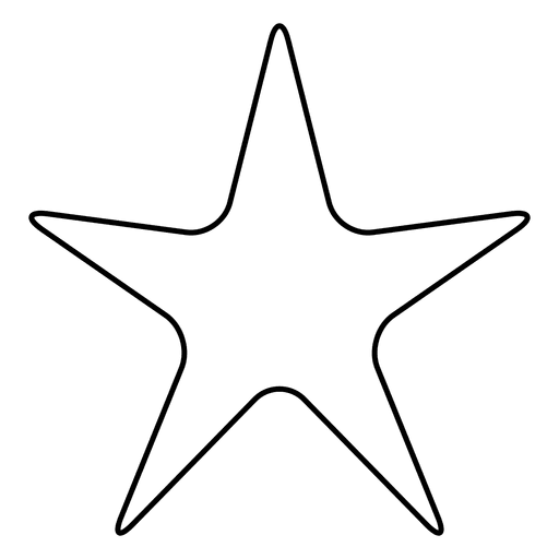 Icono de trazo de estrella 12 Diseño PNG
