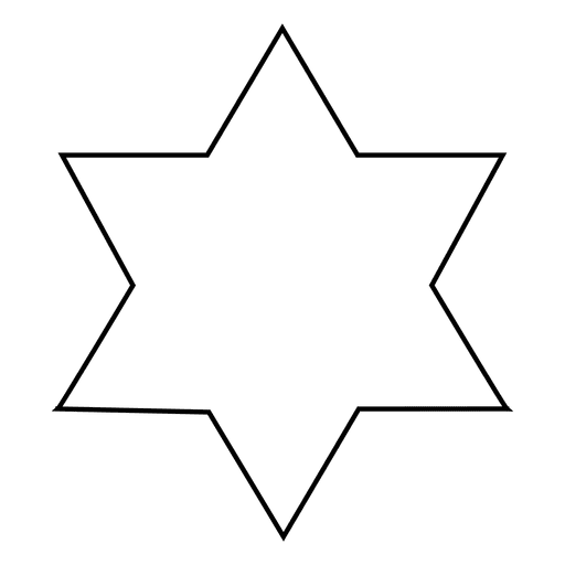 Ícone de traço de estrela 14 Desenho PNG