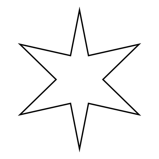 Ícone de traço de estrela 15 Desenho PNG