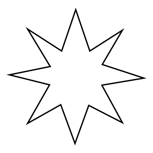 Desenho de ícone de traço de estrela Desenho PNG