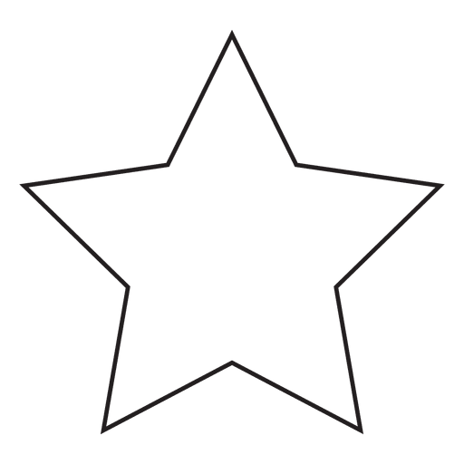 Icono de trazo de estrella 80