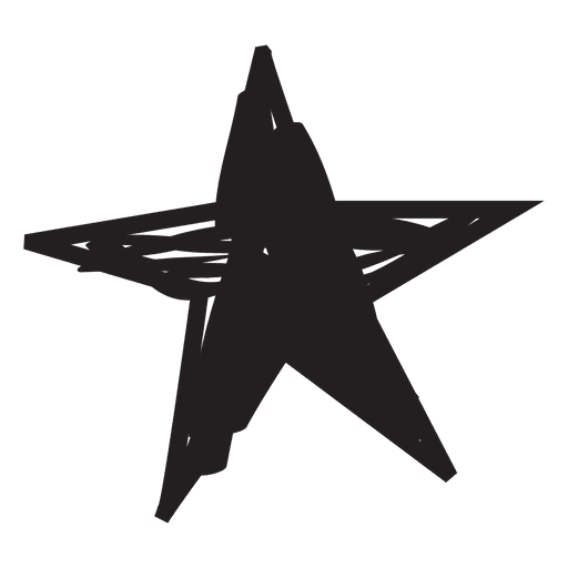 Icono de trazo de estrella 36