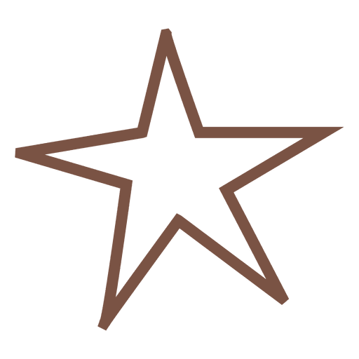 Icono de trazo de estrella 81 Diseño PNG